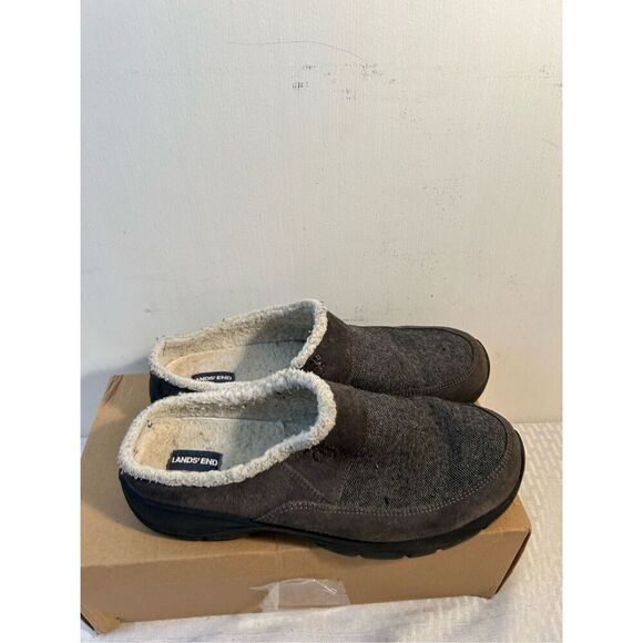 Lands end loafers gray size 11b mules slip on - Picture 1 of 10